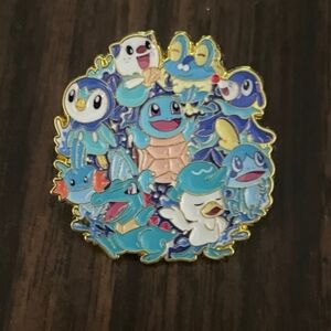 Pokemon Blue and Gold Enamel Pin Squirtle